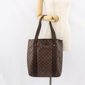 LOUIS VUITTON Damier Ebene Cabas Bobur Tote Bag N52006 LV Auth BA8826